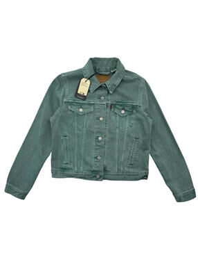 Levi's Women's Original Trucker Denim Jacket Dusty Berly Green Size M